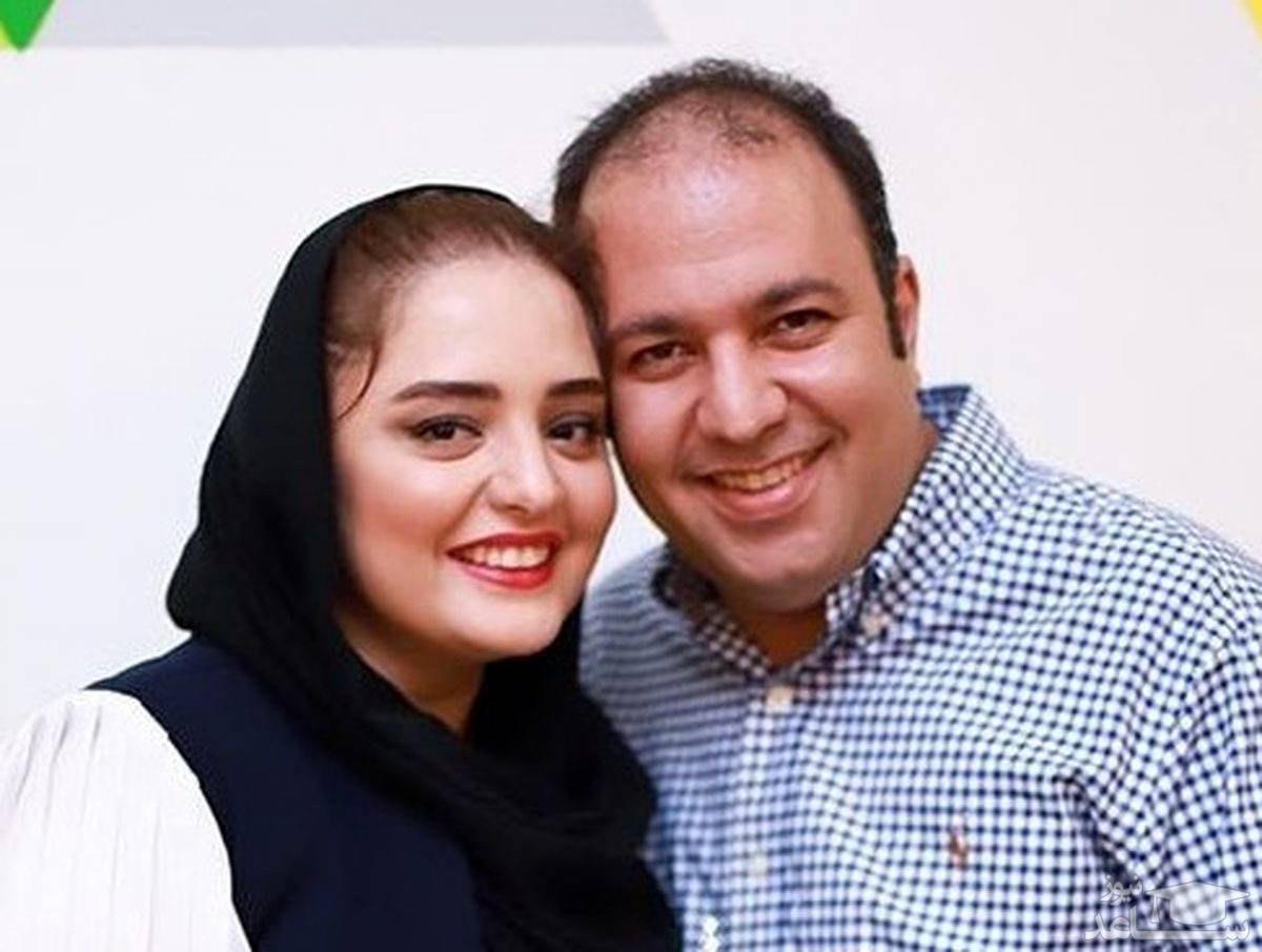 مات و مبهوت ماندن علی اوجی بعد از دیدن تندیس همسرش نرگس محمدی