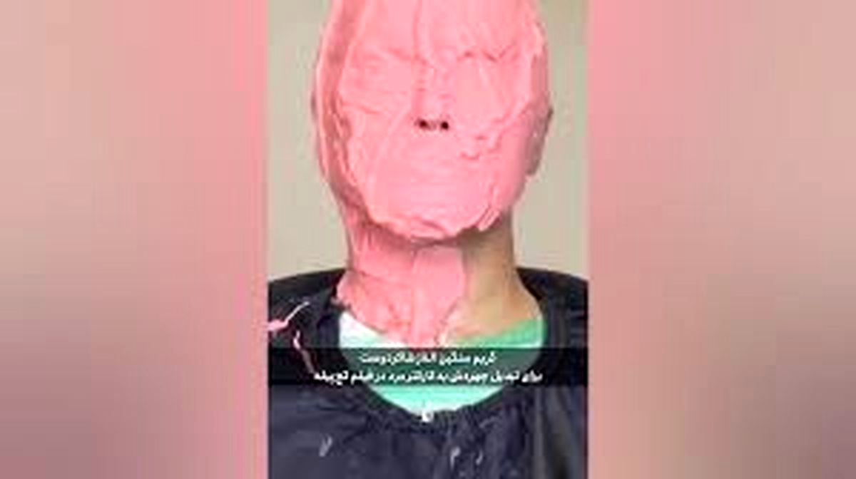 مراحل گریم سنگین الناز شاکردوست برای یک نقش مردانه / ویدئو
