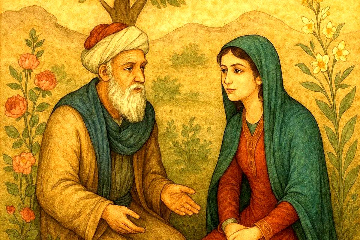 آتش عشق در بخارا: سلوک عارفانه عطار و دختر حکیم